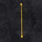 Tekli Pencere Güvenlik Bariyeri Koyu Zemin
